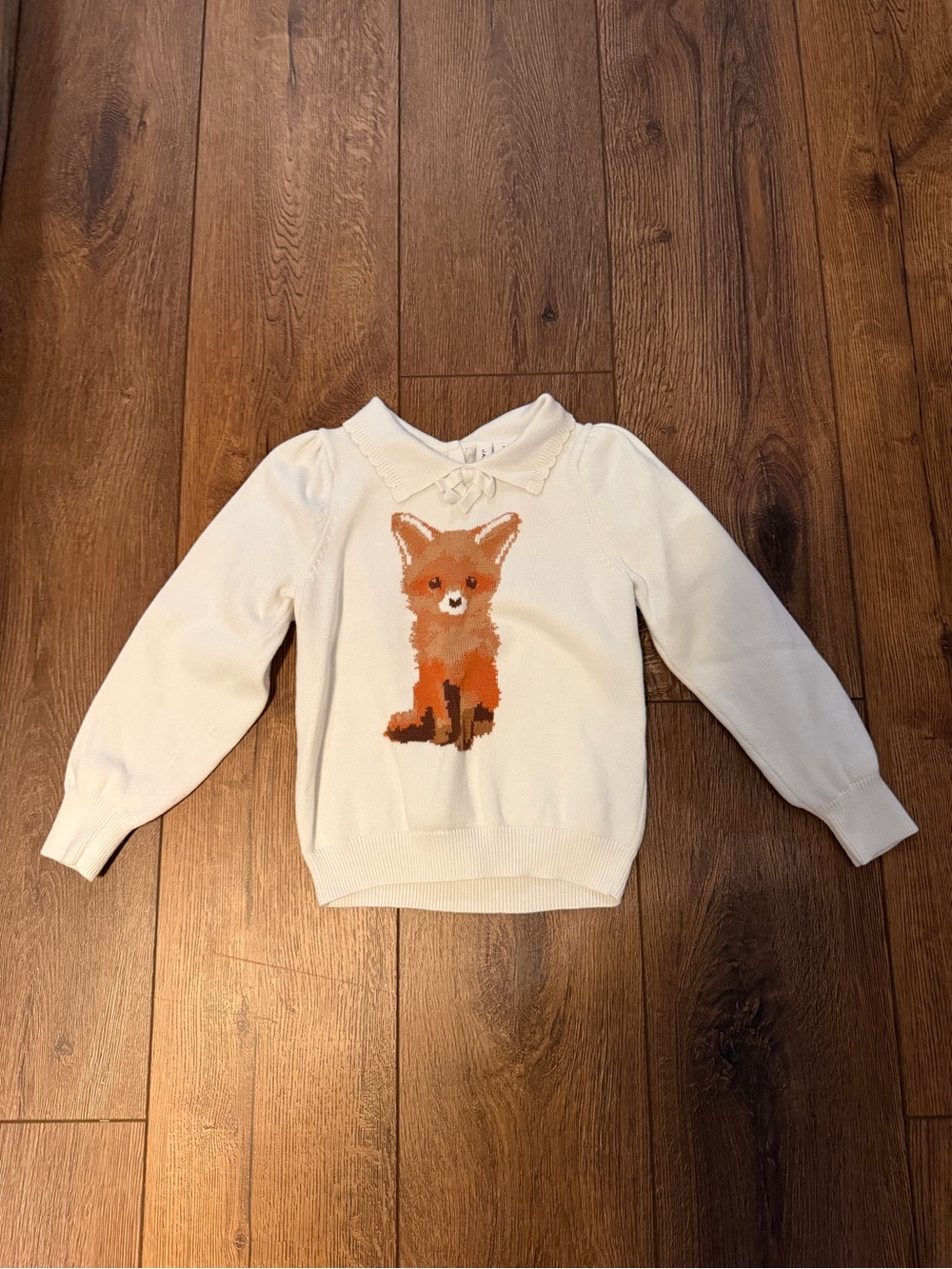Janie and Jack Fox Collared Kids Sweater